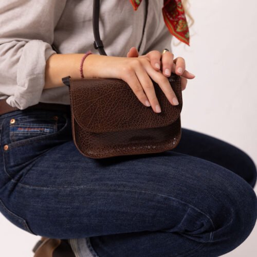 RUBY Purse - Brown Marble