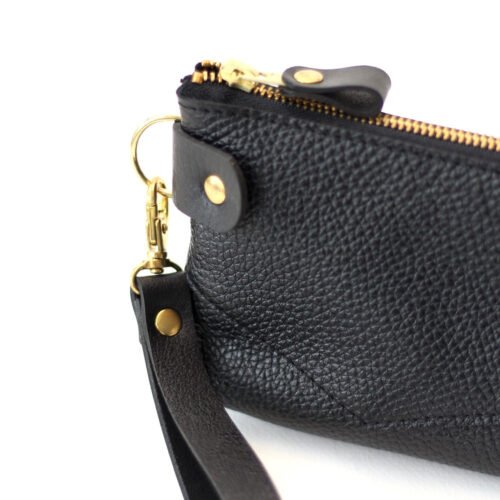 POUCH Wallet - Black with Golden details