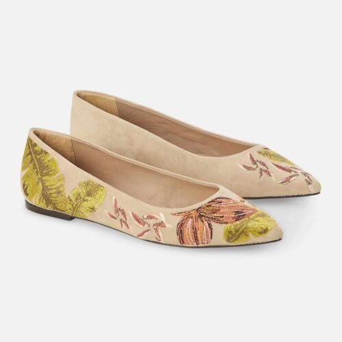 Mangará Pindaiva Ballerinas - Suede - Embroidery